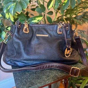 Michael Kors Dark Brown Leather Shoulder Bag